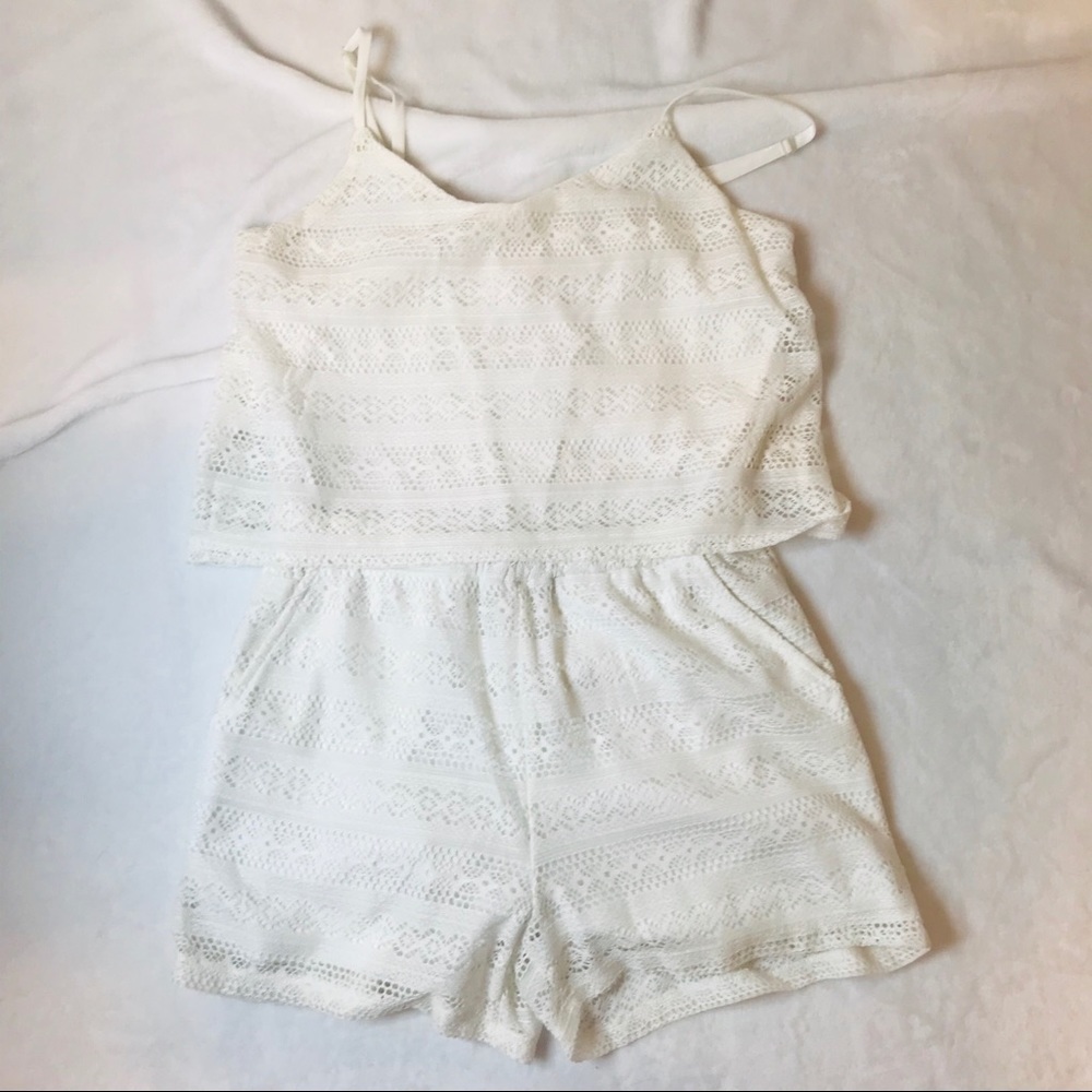 White Lace Romper